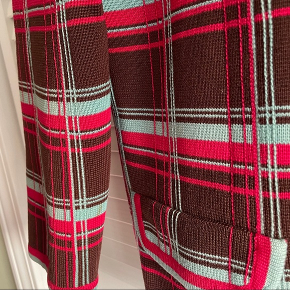 Anthropologie Jacket Cardigan Blazer Plaid Medium - Picture 8 of 11